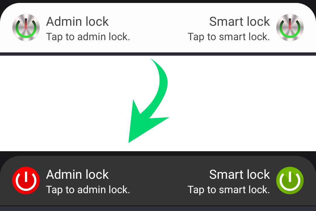 Transform Screen Lock Notification apearience from to.